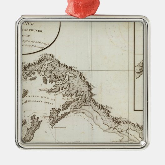 Point Riou to Point Possession Alaska Metalen Ornament (Voorkant)