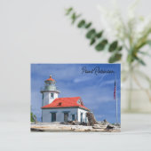 Point Robinson Lighthouse Vashon Island Washington Briefkaart (Staand voorkant)