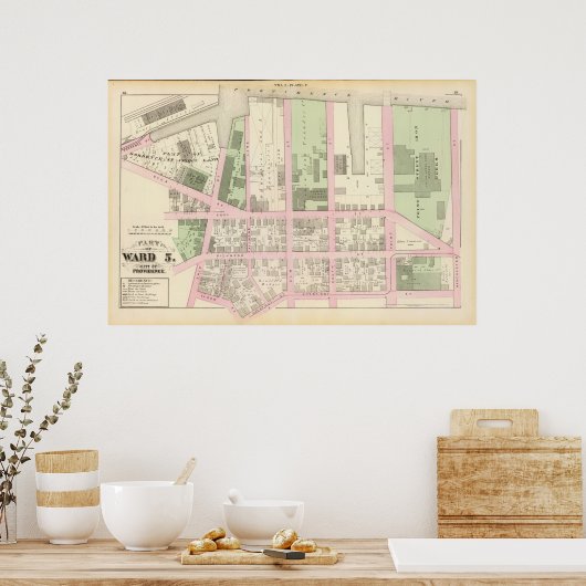 Point Street Iron Works Phenix Iron Foundry Poster (Keuken)