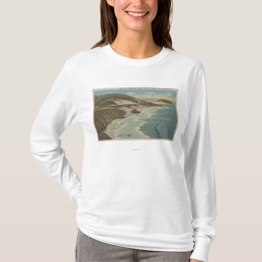 Point Sur, Carmel San Simeon Section, Hwy 1 Uitzic T-shirt (Voorkant)