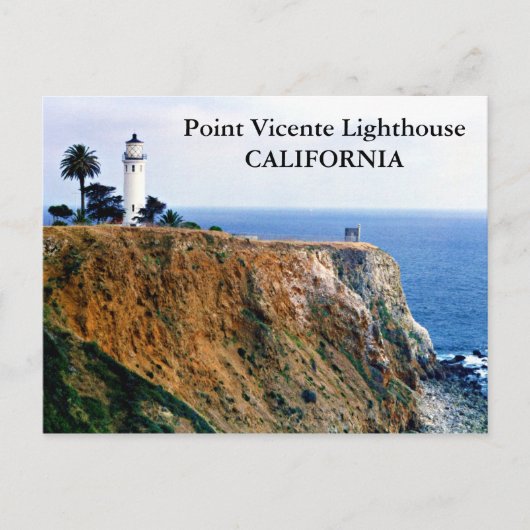 Point Vicente Lighthouse, Californië Briefkaart (Voorkant)
