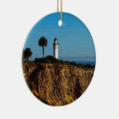 Point Vicente Lighthouse Kerstversier Keramisch Ornament (Rechts)