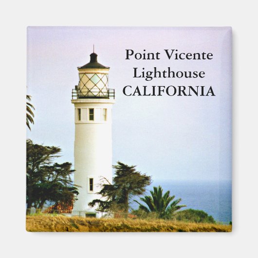 Point Vicente Vuurtoren, California Magnet (Voorkant)