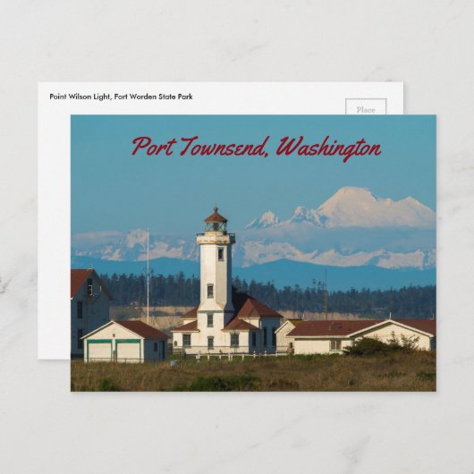 Point Wilson Light - Port Townsend, Washington Briefkaart (Voorkant / Achterkant)