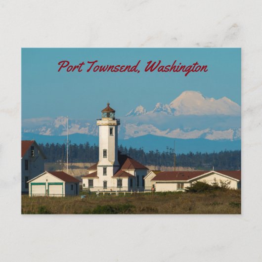 Point Wilson Light - Port Townsend, Washington Briefkaart (Voorkant)