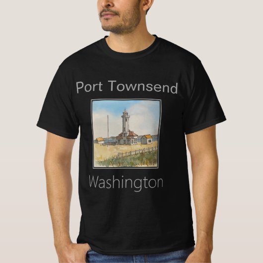 Point Wilson Lighthouse, een vuurtoren in Port Tow T-shirt (Voorkant)