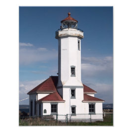 Point Wilson Lighthouse Print Foto Afdruk