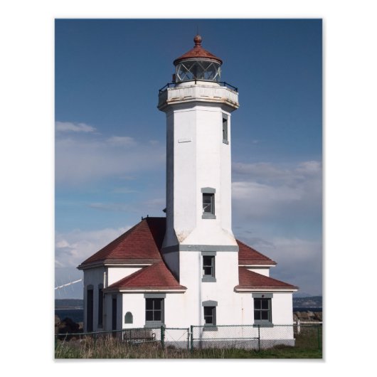 Point Wilson Lighthouse Print Foto Afdruk (Voorkant)