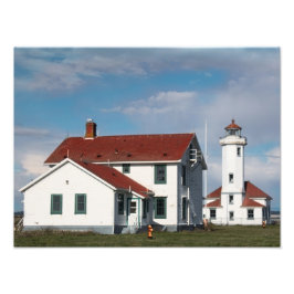 Point Wilson Lighthouse Print Foto Afdruk