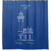Point Wilson Lighthouse - Washington - AD Douchegordijn (Voorkant)