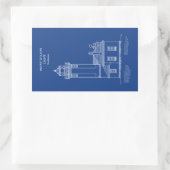 Point Wilson Lighthouse - Washington - AD Rechthoekige Sticker (Tas)