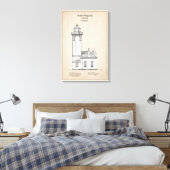 Point Wilson Lighthouse - Washington - SBD Canvas Afdruk (Insitu (Slaapkamer))