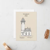 Point Wilson Lighthouse - Washington - SBD Notitiekaartje (Voorkant / Achterkant in situ)