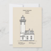 Point Wilson Lighthouse - Washington - SBD Notitiekaartje (Voorkant)