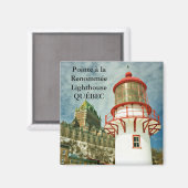 Pointe à la Renommée Lighthouse, Québec Magnet (Voorkant / Achterkant)