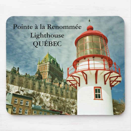 Pointe à la Renommée Lighthouse, Québec Mousepad Muismat (Voorkant)