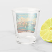 Pointe-à-Pitre Guadeloupe Shot Glas (Achterkant)