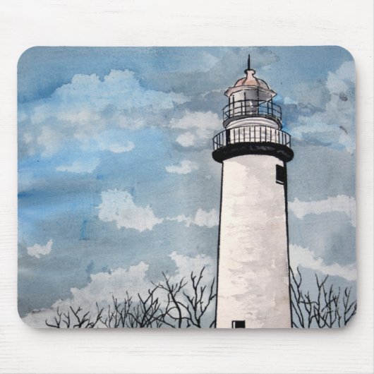 pointe aux Barques Lighthouse mousepad Muismat (Voorkant)