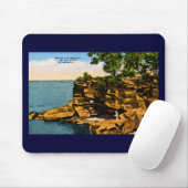 Pointe Aux Barques van de Duim van Michigan Muismat (Met muis)