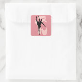 Pointe Ballet Vierkante Sticker (Tas)