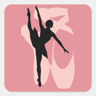 Pointe Ballet Vierkante Sticker