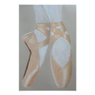 Pointe balletschoenen foto afdruk