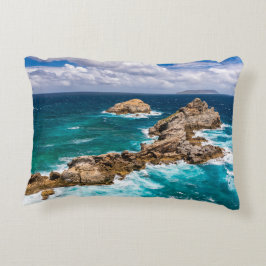 Pointe des Chateaux, Grande-Terre, Guadeloupe #2 Accent Kussen