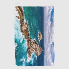 Pointe des Chateaux, Grande-Terre, Guadeloupe #2 Golfhanddoek