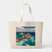 Pointe des Chateaux, Grande-Terre, Guadeloupe #2 Grote Tote Bag (Achterkant)