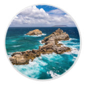 Pointe des Chateaux, Grande-Terre, Guadeloupe #2 Keramische Knop (Voorkant)