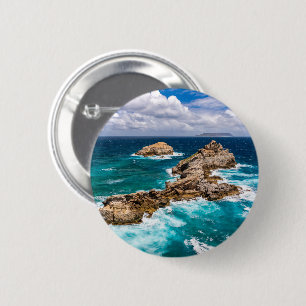 Pointe des Chateaux, Grande-Terre, Guadeloupe #2 Ronde Button 5,7 Cm