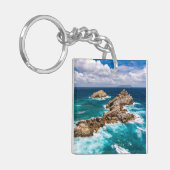 Pointe des Chateaux, Grande-Terre, Guadeloupe #2 Sleutelhanger (Voorkant Links)
