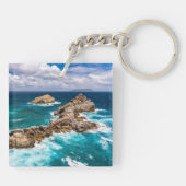 Pointe des Chateaux, Grande-Terre, Guadeloupe #2 Sleutelhanger (Achterkant)