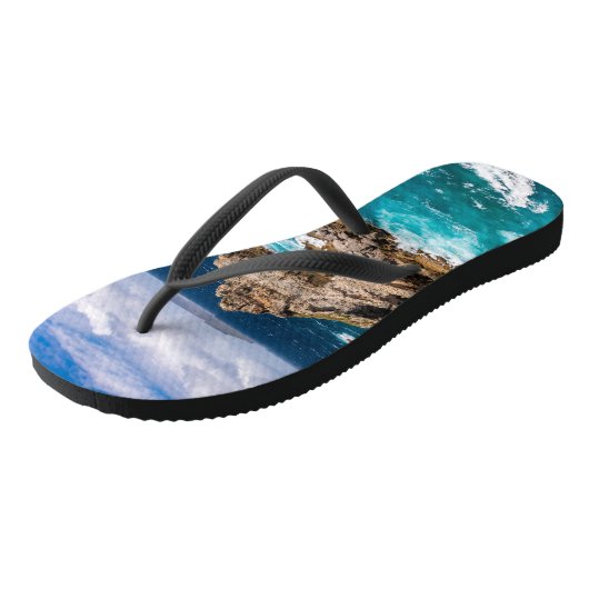 Pointe des Chateaux, Grande-Terre, Guadeloupe #2 Teenslippers (Schuin)