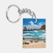 Pointe des Chateaux, Grande-Terre, Guadeloupe Sleutelhanger (Voorkant Links)