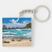 Pointe des Chateaux, Grande-Terre, Guadeloupe Sleutelhanger (Achterkant)