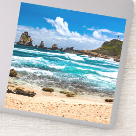 Pointe des Chateaux, Grande-Terre, Guadeloupe Sticker