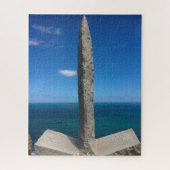 Pointe Du Hoc Memorial Normandy Frankrijk Legpuzzel (Verticaal)