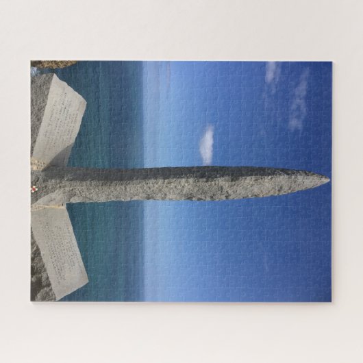 Pointe Du Hoc Memorial Normandy Frankrijk Legpuzzel (Horizontaal)
