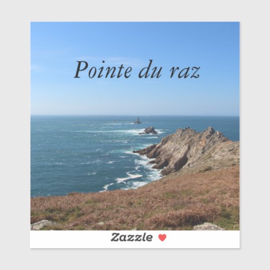 Pointe du Raz in Plogoff Sticker (Vel)