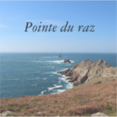 Pointe du Raz in Plogoff Sticker (Voorkant)
