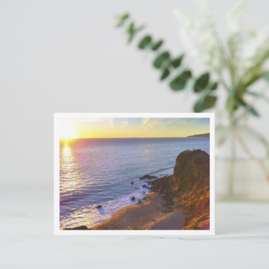 Pointe Dume Sunset(1) Briefkaart (Staand voorkant)