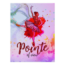 Pointe of Uitzicht - Pastel Ballet Dreams Perfect Poster