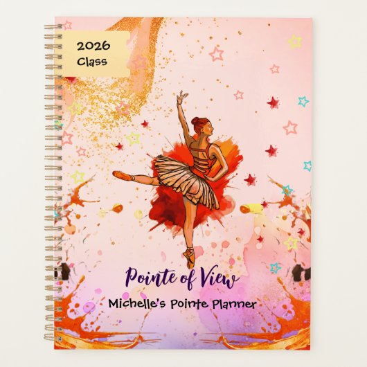 Pointe of View – Custom Ballet Journal Planner (Voorkant)