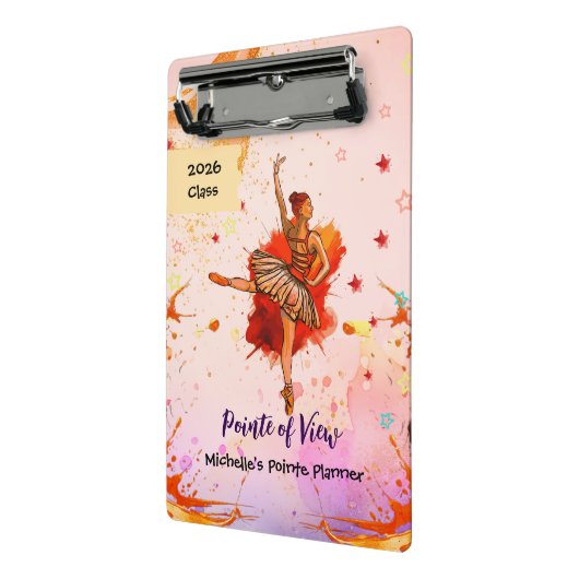 Pointe of View – Custom Ballet Mini Klembord (Angled2)