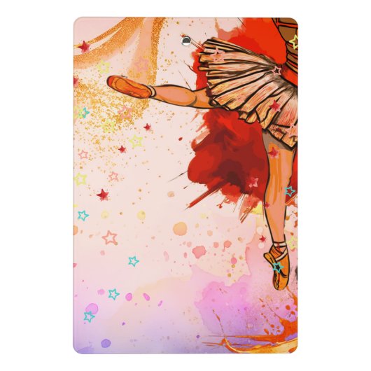 Pointe of View – Custom Ballet Mini Klembord (Achterkant)