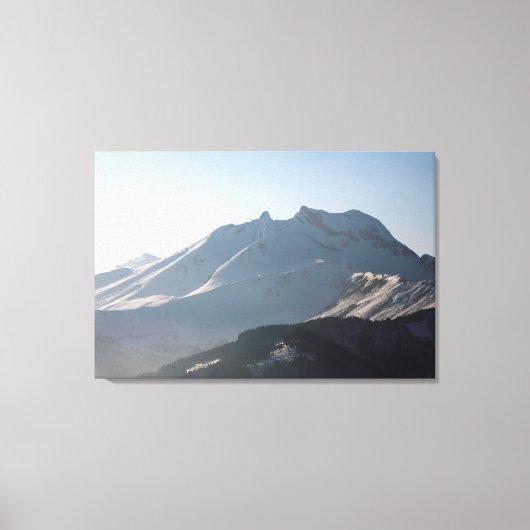 Pointe Percee Morzin France Holiday Card Canvas Afdruk (Voorkant)