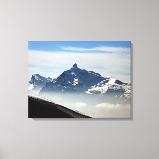 Pointe Percee Morzine France Holiday Card Canvas Afdruk (Voorkant)