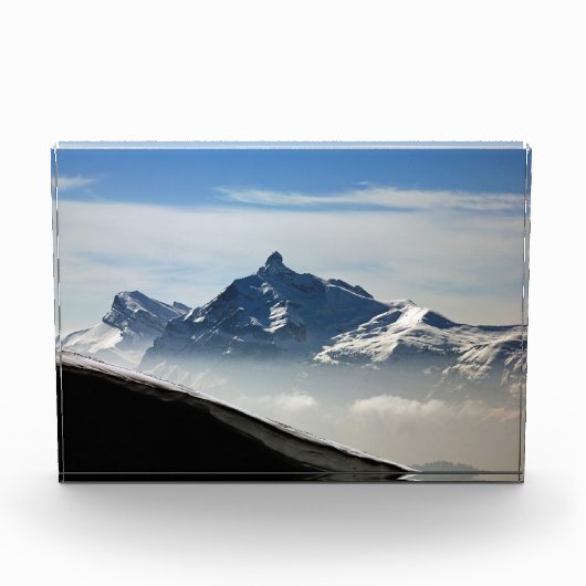 Pointe Percee Morzine France Holiday Card Poster Fotoblokken (Voorkant)