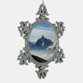 Pointe Percee Morzine Frankrijk Vakantiekaart Post Tin Sneeuwvlok Ornament (Links)